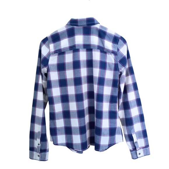 Abercrombie & Fitch Kids Blue Plaid Button-Down Shirt – Boys Size M 10–12 Years - Picture 2 of 9